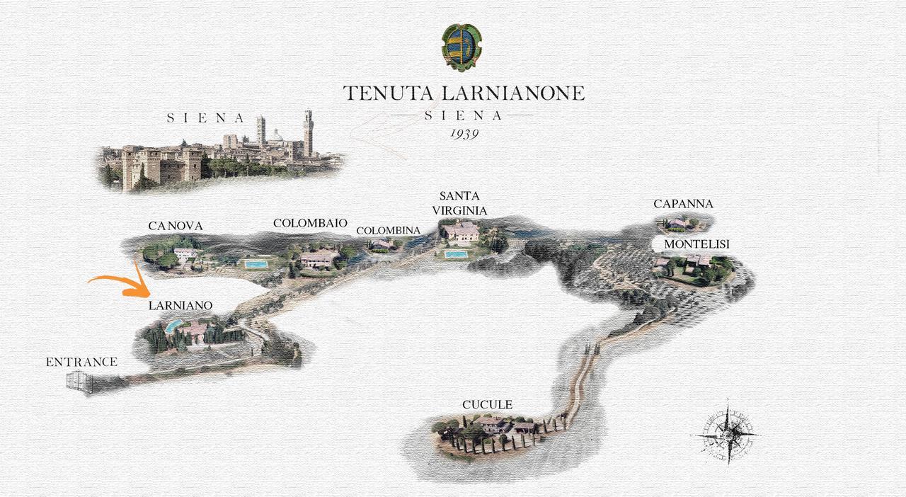 Villa Larniano Сиена Экстерьер фото